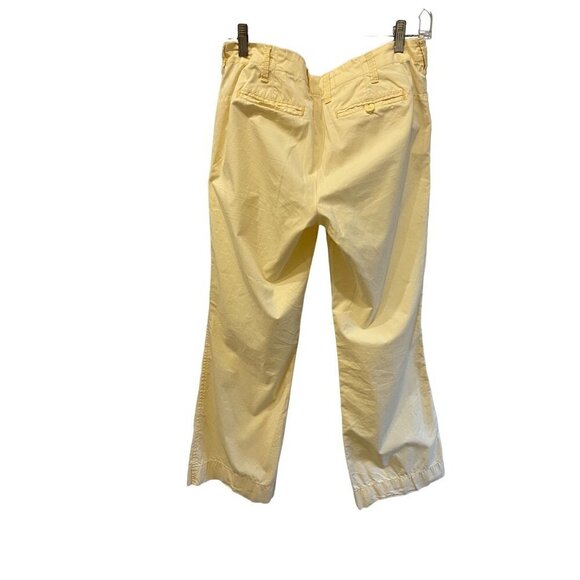 J Crew womens Y2K low cut boot cut cotton pants size 4 Reg - Picture 1 of 8